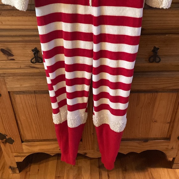Women Derek Heart red green elf one piece pajamas size M - Picture 3 of 7